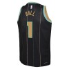 Dres Charlotte Hornets Lamelo Ball 1 Jordan 2022-23 City Edition Crno Swingman